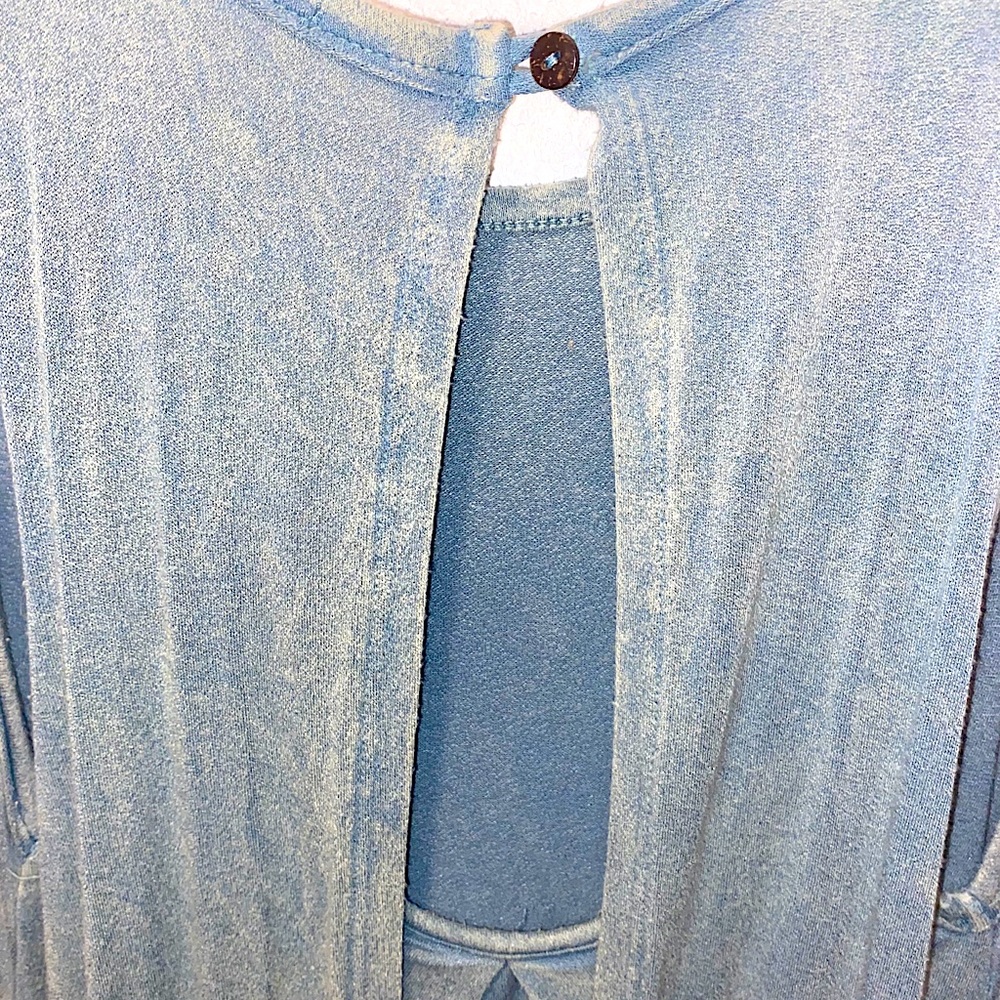 Altar’d State Cute Soft Teal Lace Tank Top Small - Picture 3 of 4